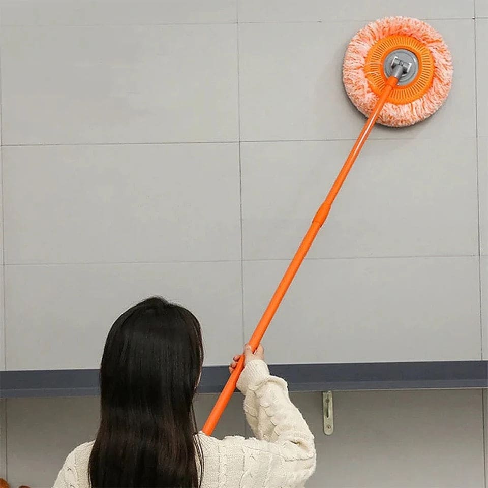 Round Spin Mop For Wash, Multifunctional Wash Floor Mop, Three Section Telescopic Handle Household Tool, Glass Floors Car Wash Mop, Rotating Wall Cleaning Mop Round Spin Mop For Wash, Multifunctional Wash Floor Mop, Three Section Telescopic Handle Household Tool, Glass Floors Car Wash Mop, Rotating Wall Cleaning Mop